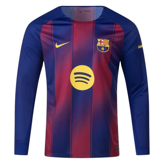 Barcelona Player Jersey Home 2025/26 - Long Sleeve